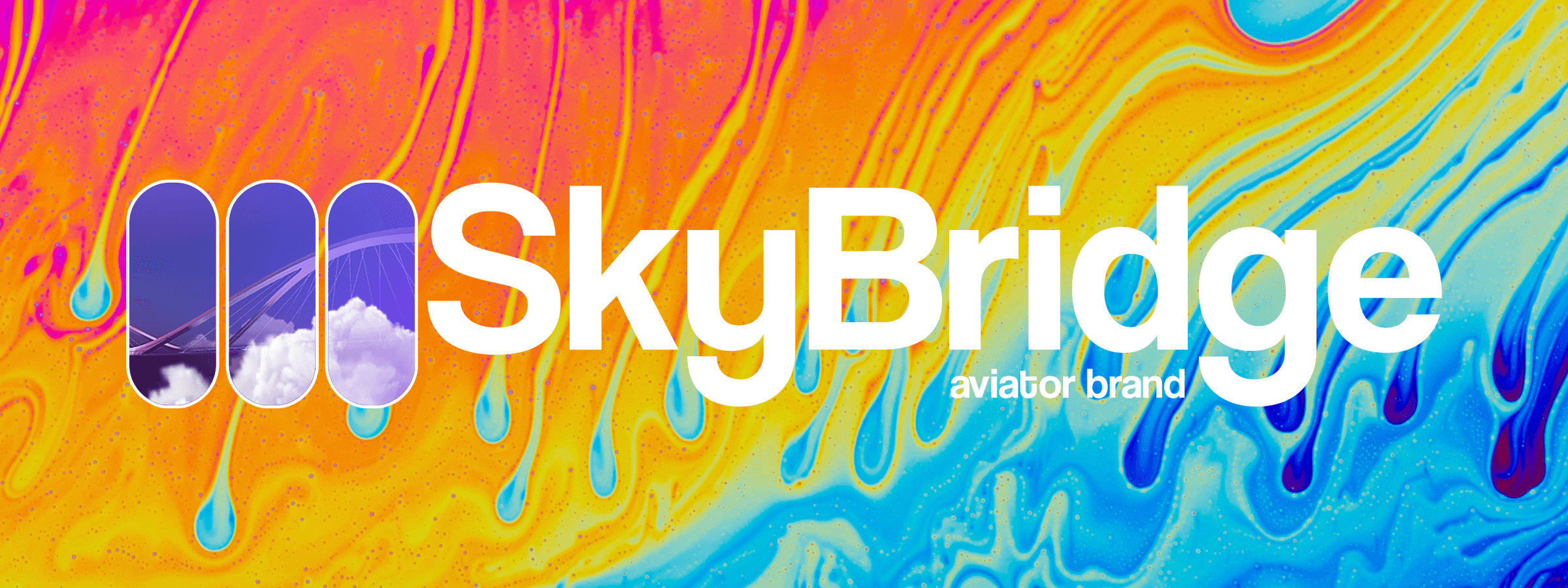 SkyBridge Logo Example to Avoid Busy Background