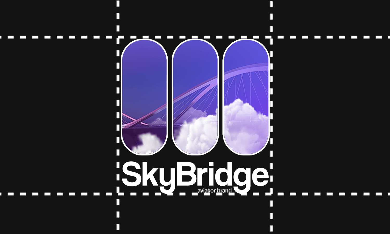 SkyBridge Logo Stacked with Clearspace